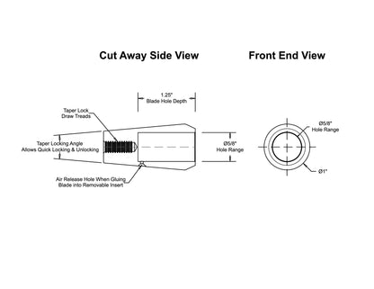 Bolster with 5/8" Diameter Hole Removable Insert — view 6