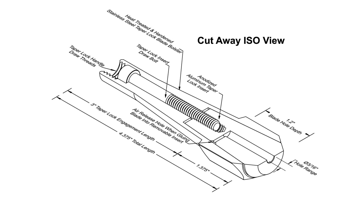 Bolster with 3/16" Diameter Hole Removable Insert — view 7