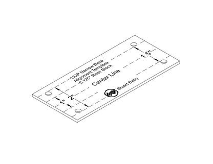 Narrow UGP Base - No Connector or Platform Included